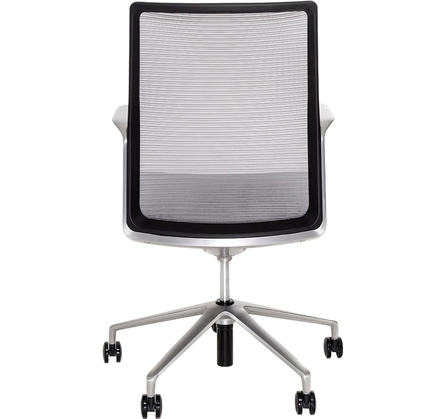 Эргономичное кресло Soho Design Hanson серая сетка / матовый алюминий