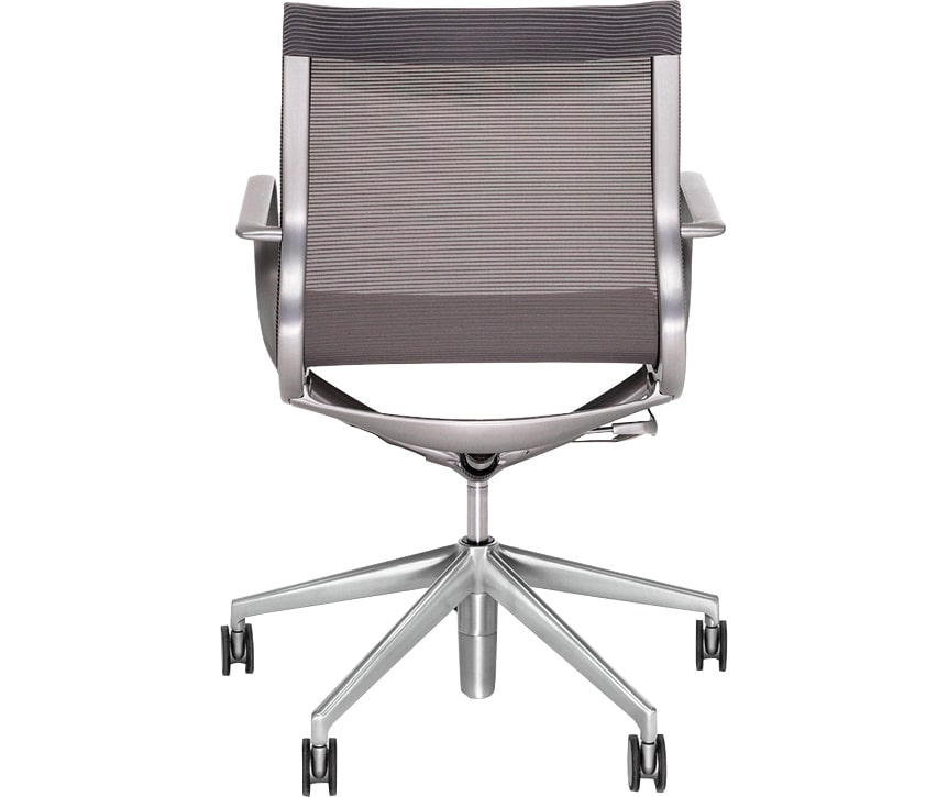 Эргономичное кресло Soho Design Mercury LB серая сетка, матовый алюминий