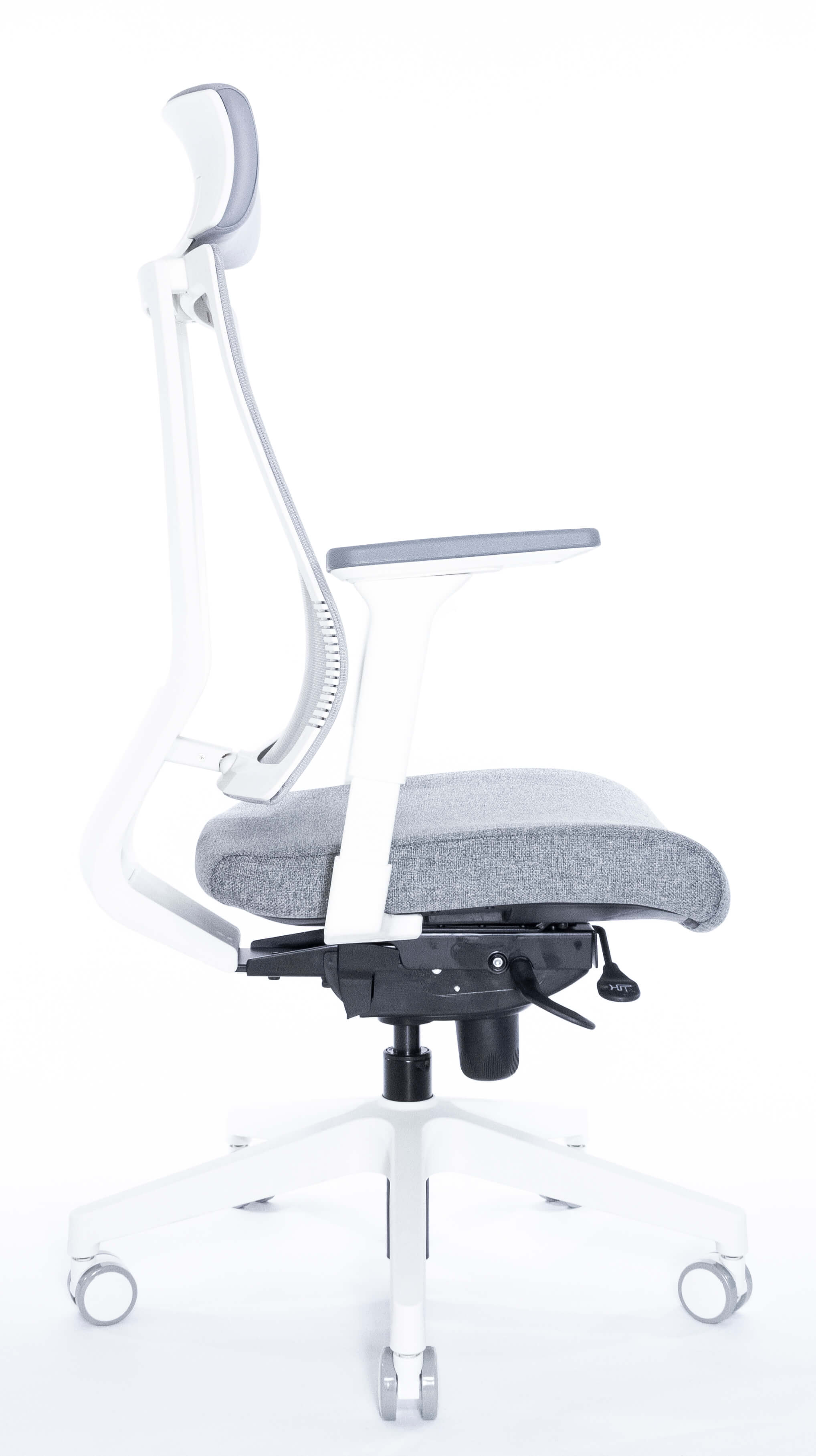 Эргономичное кресло Falto G-1 GON 01WAL/GY-GY (каркас белый, спинка серая, сиденье серое)