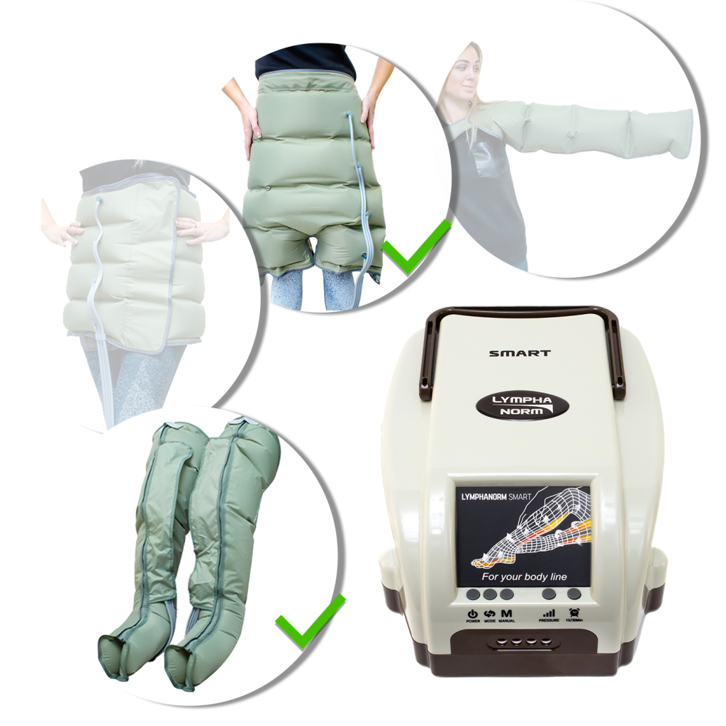 Лимфодренажный аппарат LymphaNorm Smart + 2 манжеты для ног (L) + манжета шорты