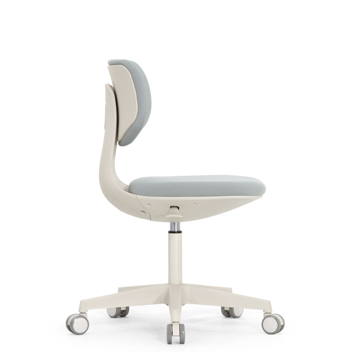 Эргономичное кресло Falto Rookie (регулируемая спинка, ткань, каркас светлый, серый)