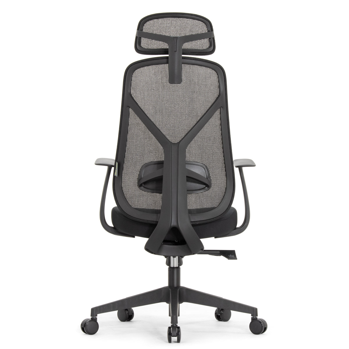 Эргономичное кресло Falto Kuraj (поясничный упор, сетка, ткань, чёрный)