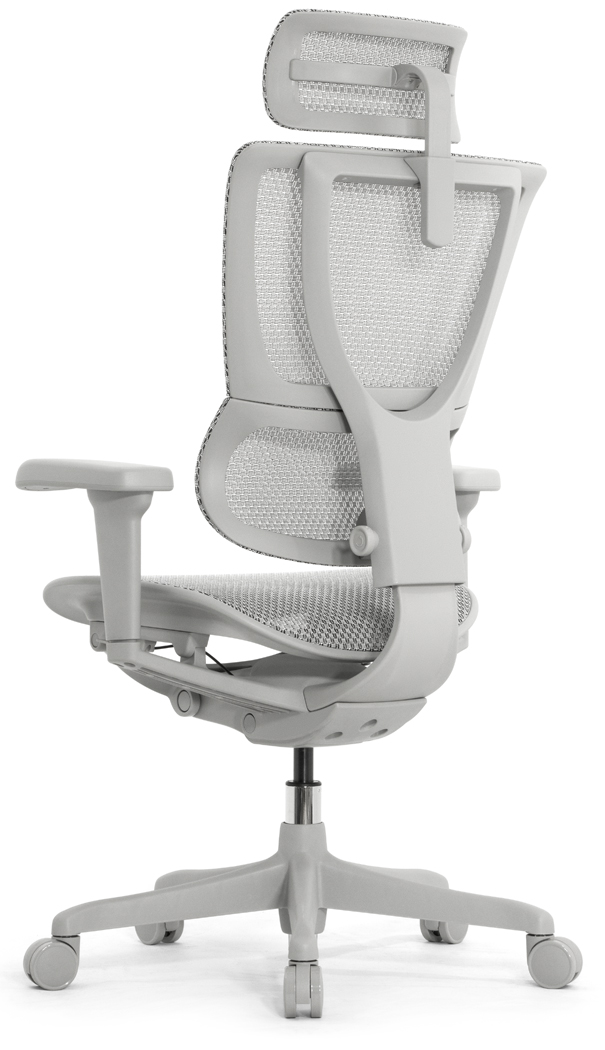 Эргономичное кресло Falto IOO Ultra (наклон вперёд, сетка, серый)