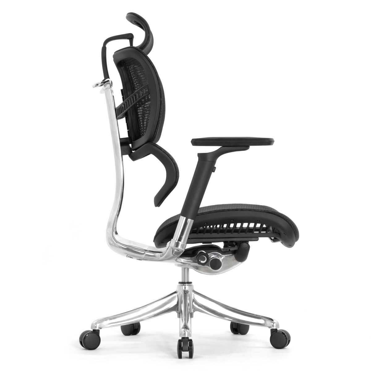 Анатомическое кресло Falto Fly 2 (динамичный подголовник, подлокотники 6D (360), сетка, чёрный)