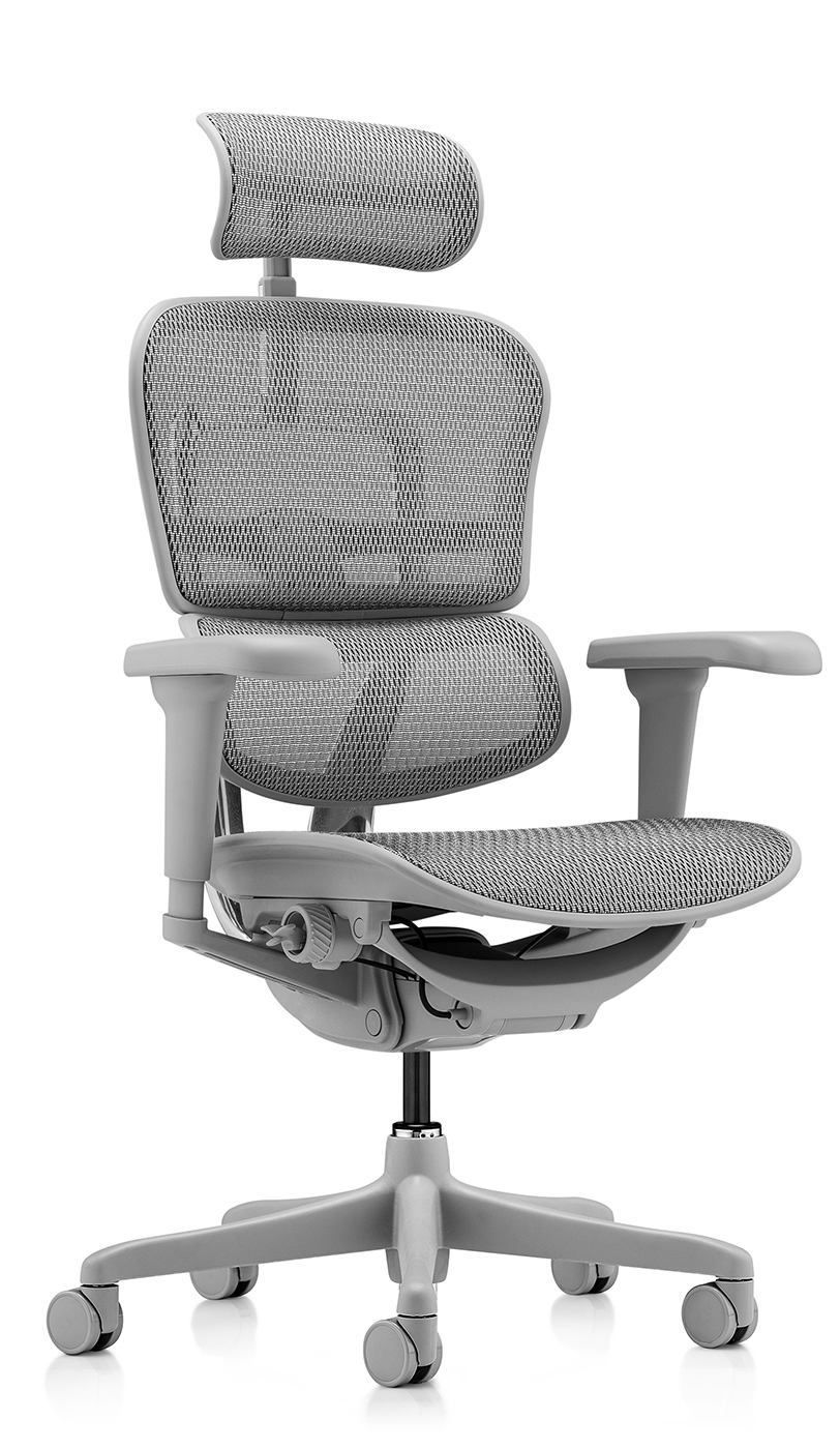 Эргономичное кресло Falto Ergohuman 2 Ultra (наклон вперёд, сетка, серый)
