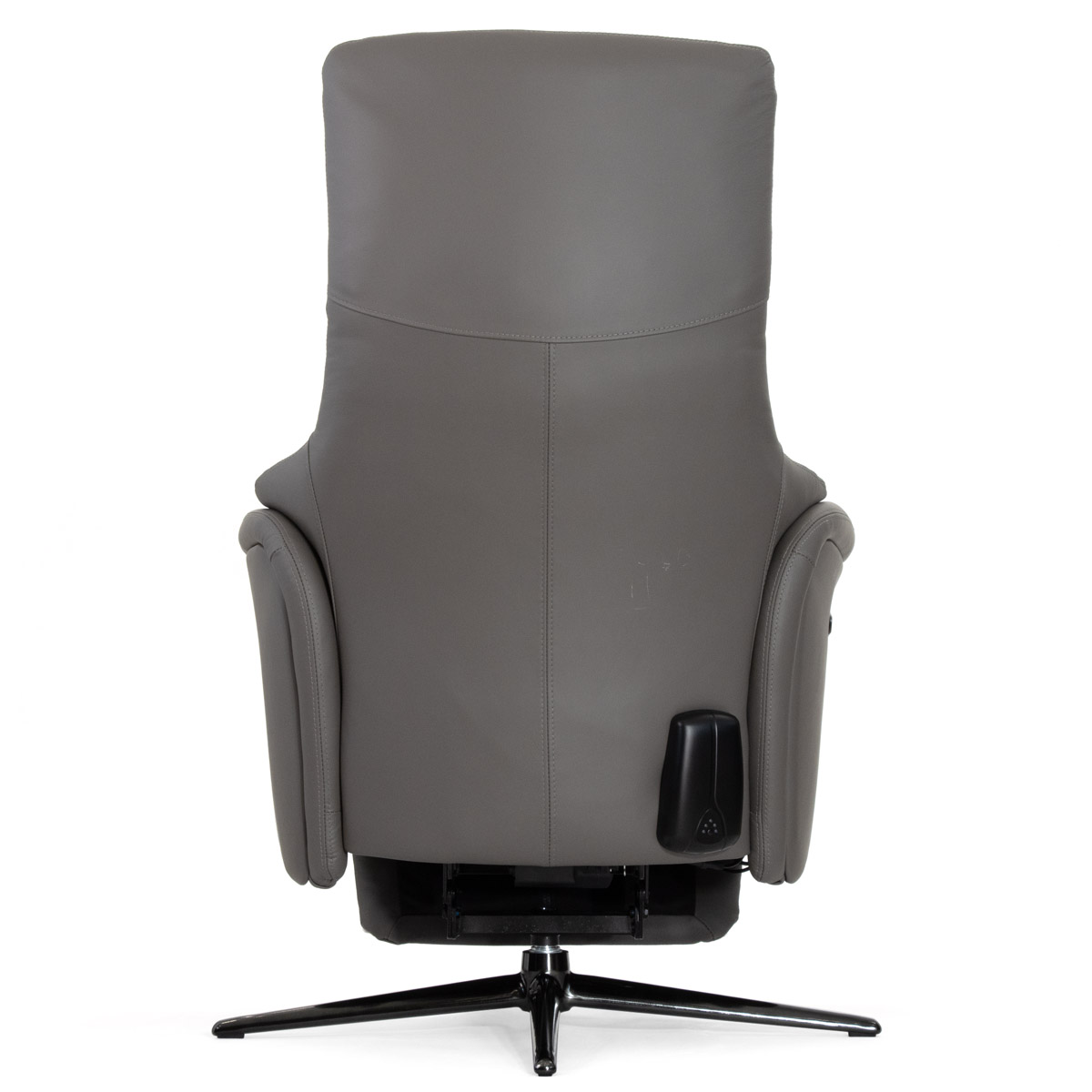 Кресло-реклайнер Falto Titanio (2 мотора, zero, аккумулятор, натуральная кожа, тёмно-серый)