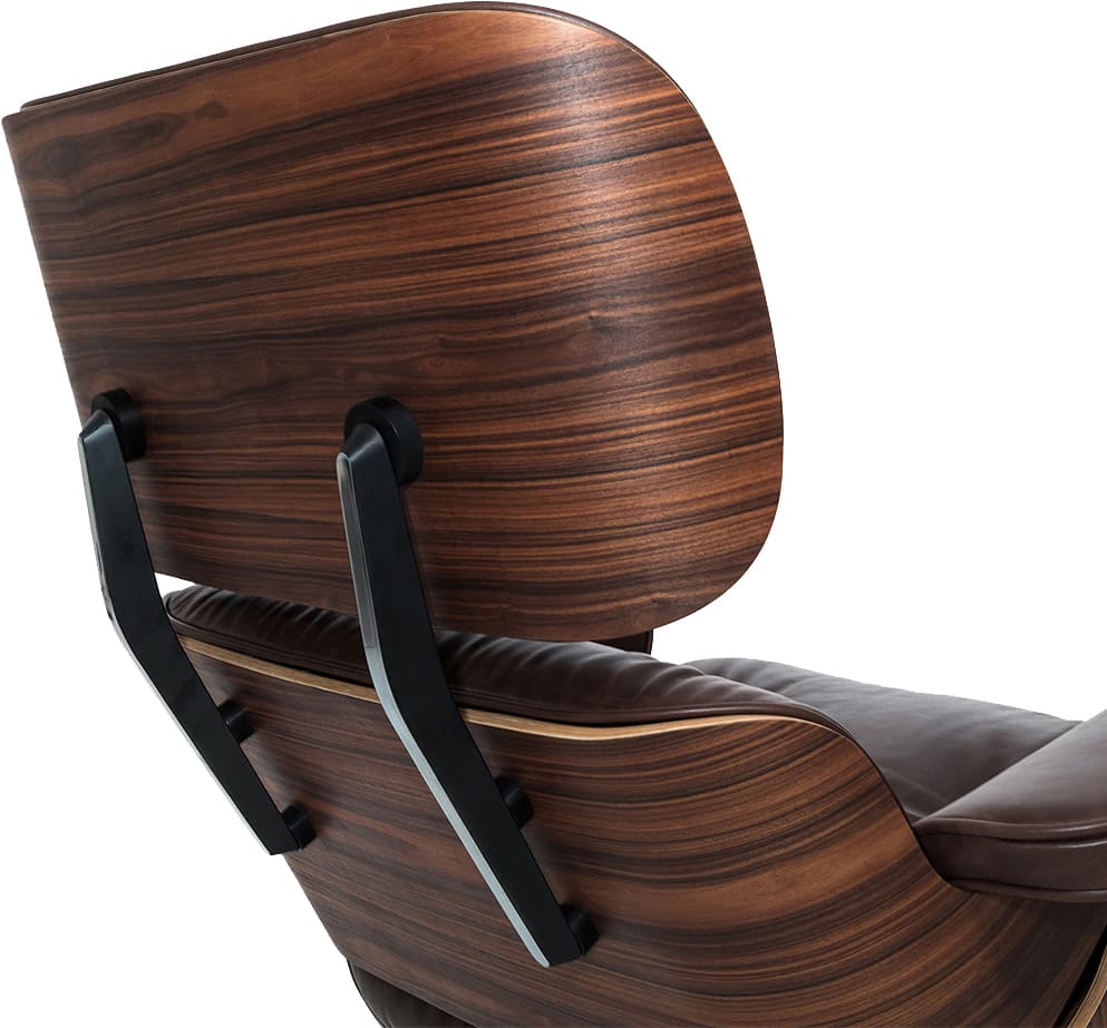 Кресло для отдыха Eames Lounge Chair & Ottoman Premium состаренная кожа