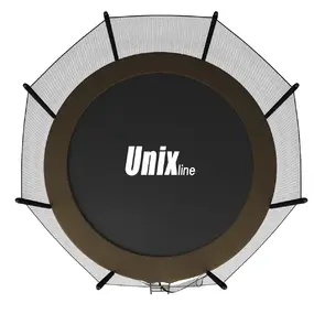 Батут UNIX line Black&Brown 8 ft, внешняя сетка