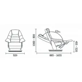 Кресло-реклайнер Relax Concord 4073WD (КМ010/029), светло-коричневый