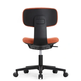 Эргономичное кресло Falto Rookie Plus (поворот спинки, ткань, каркас чёрный, оранжевый)