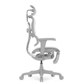 Эргономичное кресло Falto Ergohuman 2 Ultra с подножкой (наклон вперёд, сетка, серый)