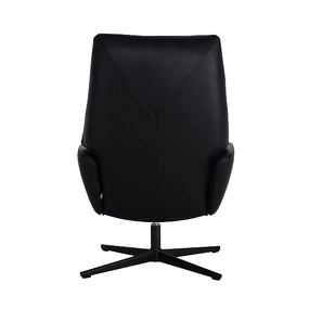 Кресло-реклайнер Ergo Lounge, чёрная кожа