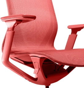 Эргономичное кресло Aria коралловое