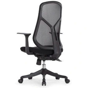 Эргономичное кресло Falto Кураж (без подголовника, сетка, ткань, черный)